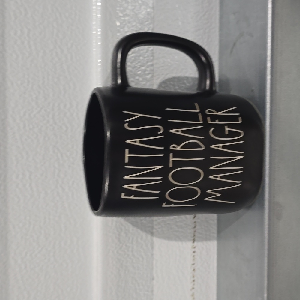 Rae Dunn Black Coffee Mug Fantasy Football Manager
